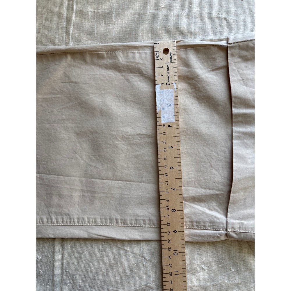 Sitwell Khaki Crop Pants Womens Size 4 Cotton Cuffed Capri Contrast Waistband - Picture 6 of 7